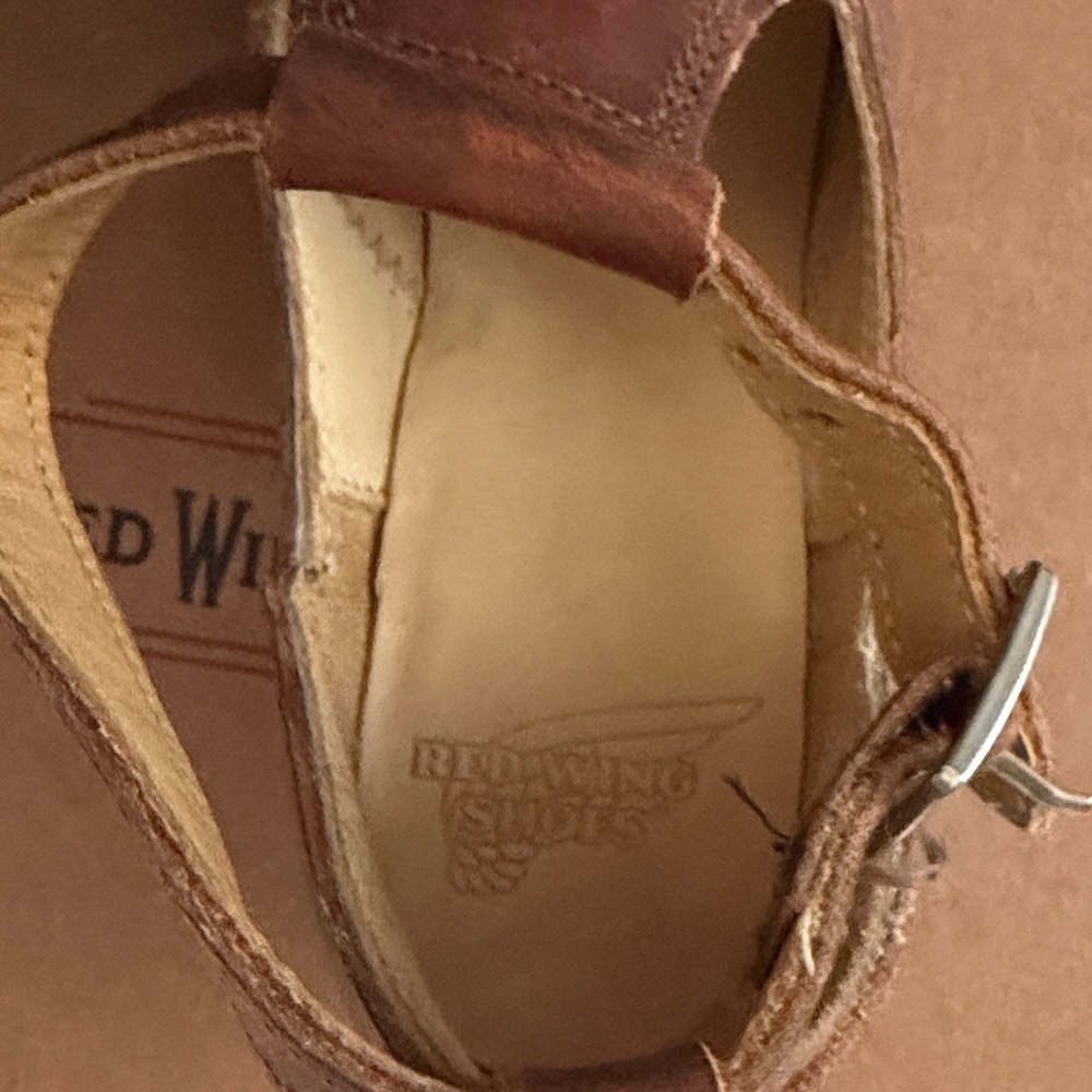 Red Wing Shoes Tan Leather Boots - Picture 4 of 5